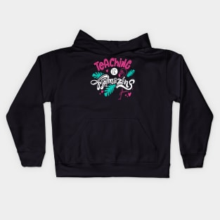 teaching is flamazing Kids Hoodie